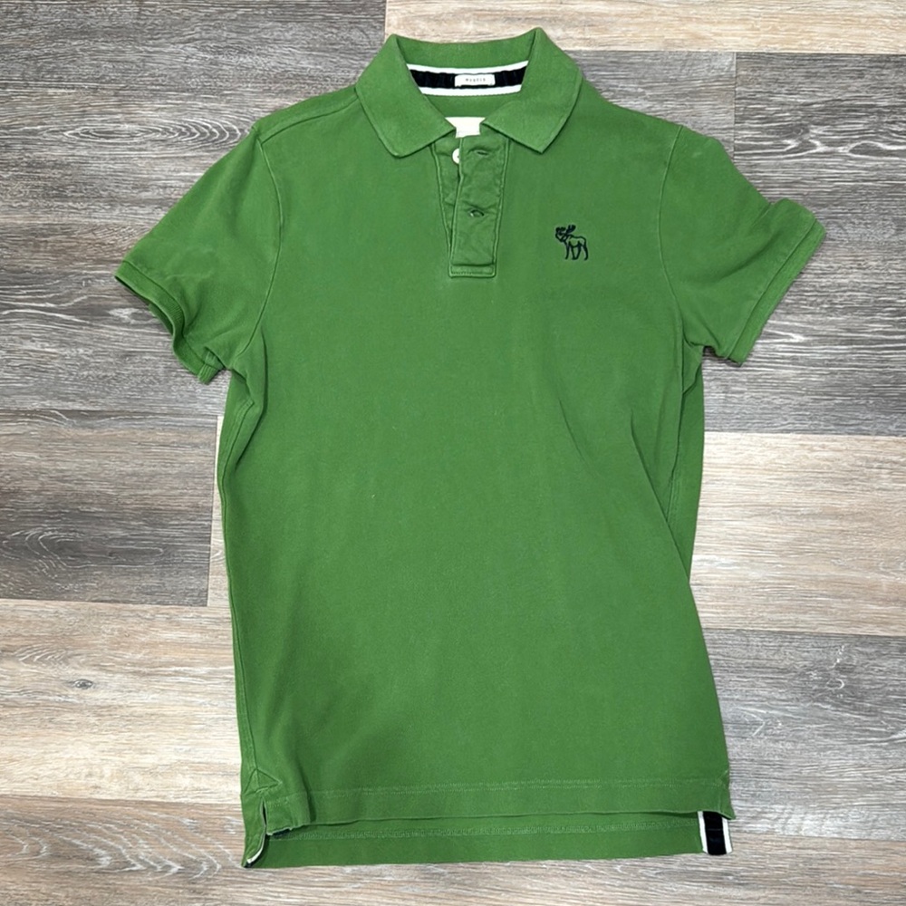Abercrombie & Fitch Green Polo Shirt for Men